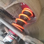 RX-8を街乗り車高へ戻す