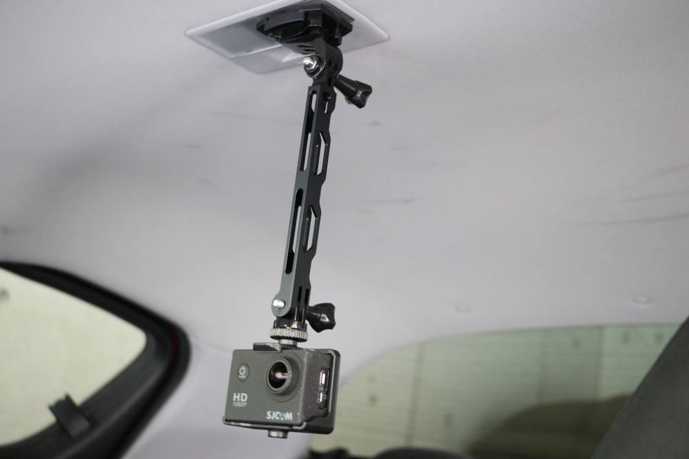 車載カメラのステーを中華製アルミエクステンションアームに変更し 視点を改良する Rx 8 Jacking Uping